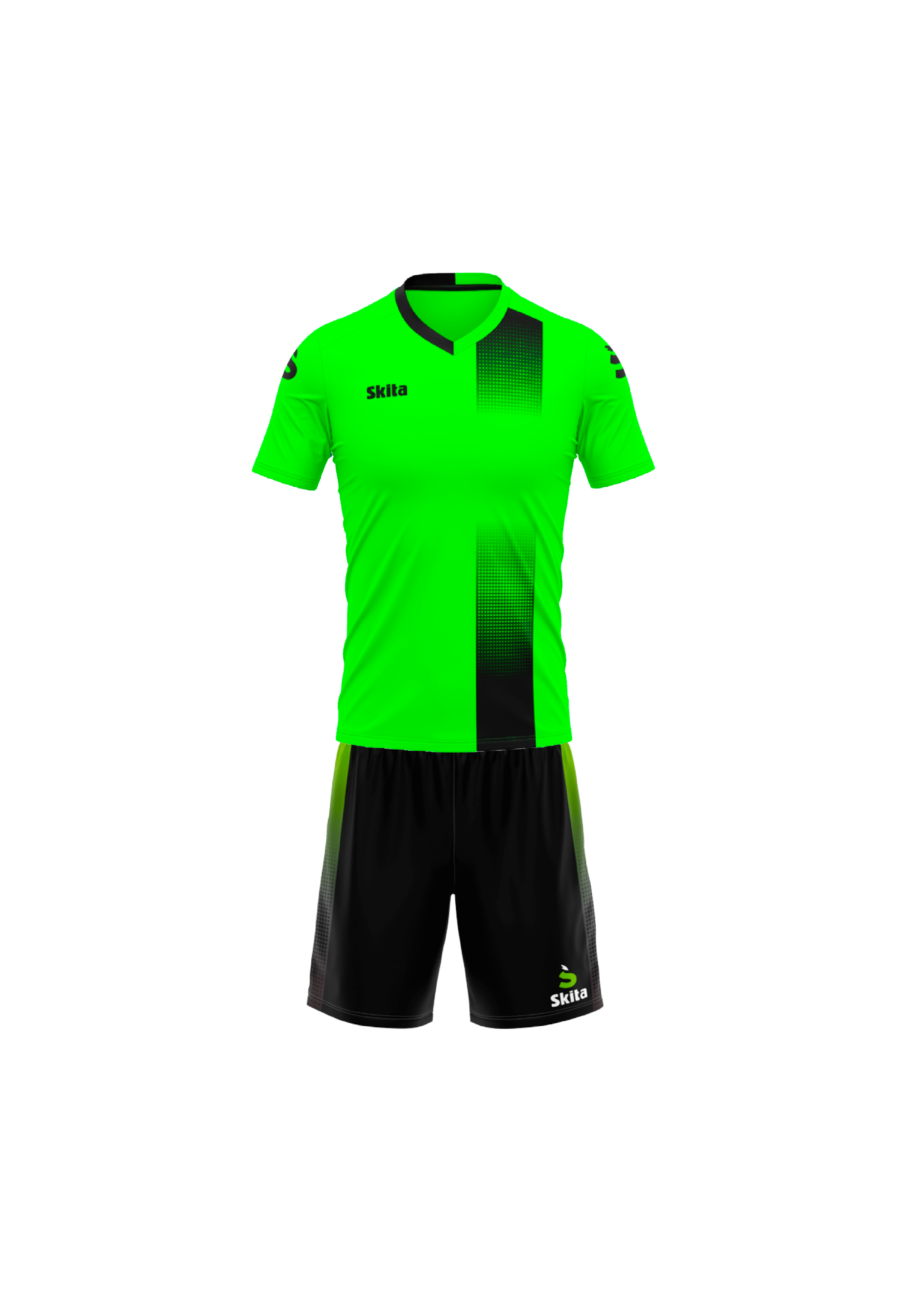 Maillot Short TAVIRA (vert fluo/noir)